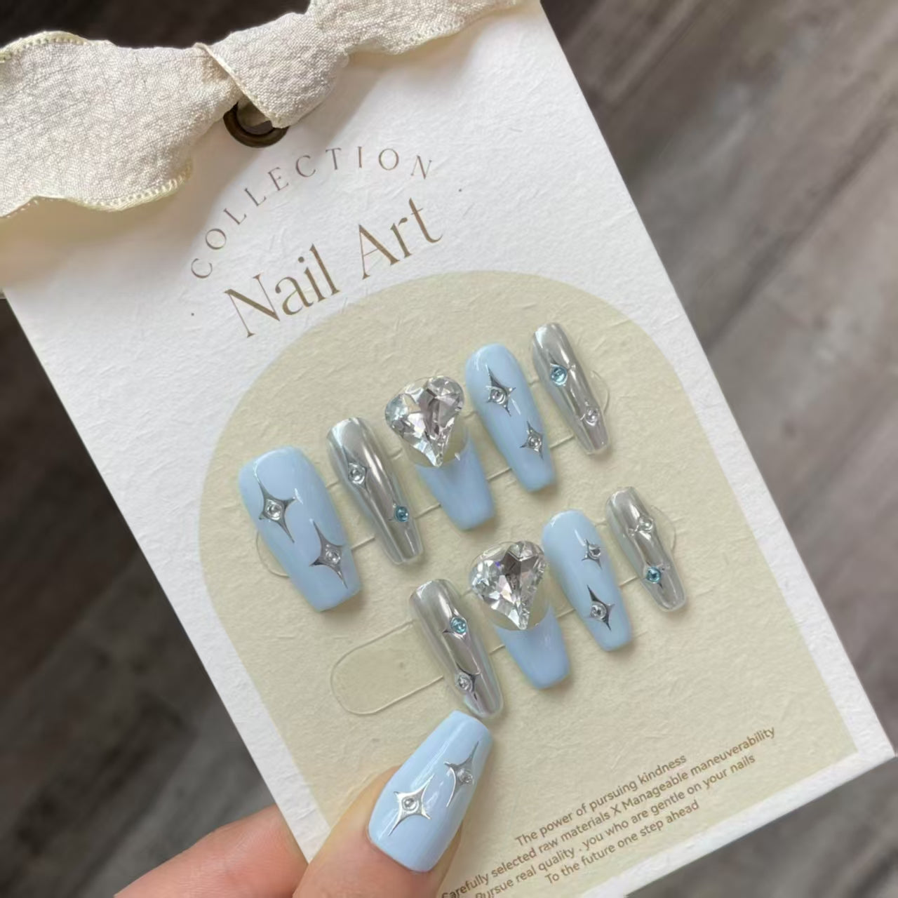 Handgemachte künstliche Nägel Abnehmbare vollständig abdeckende künstliche Nägel, Frauen Mädchen DIY Maniküre