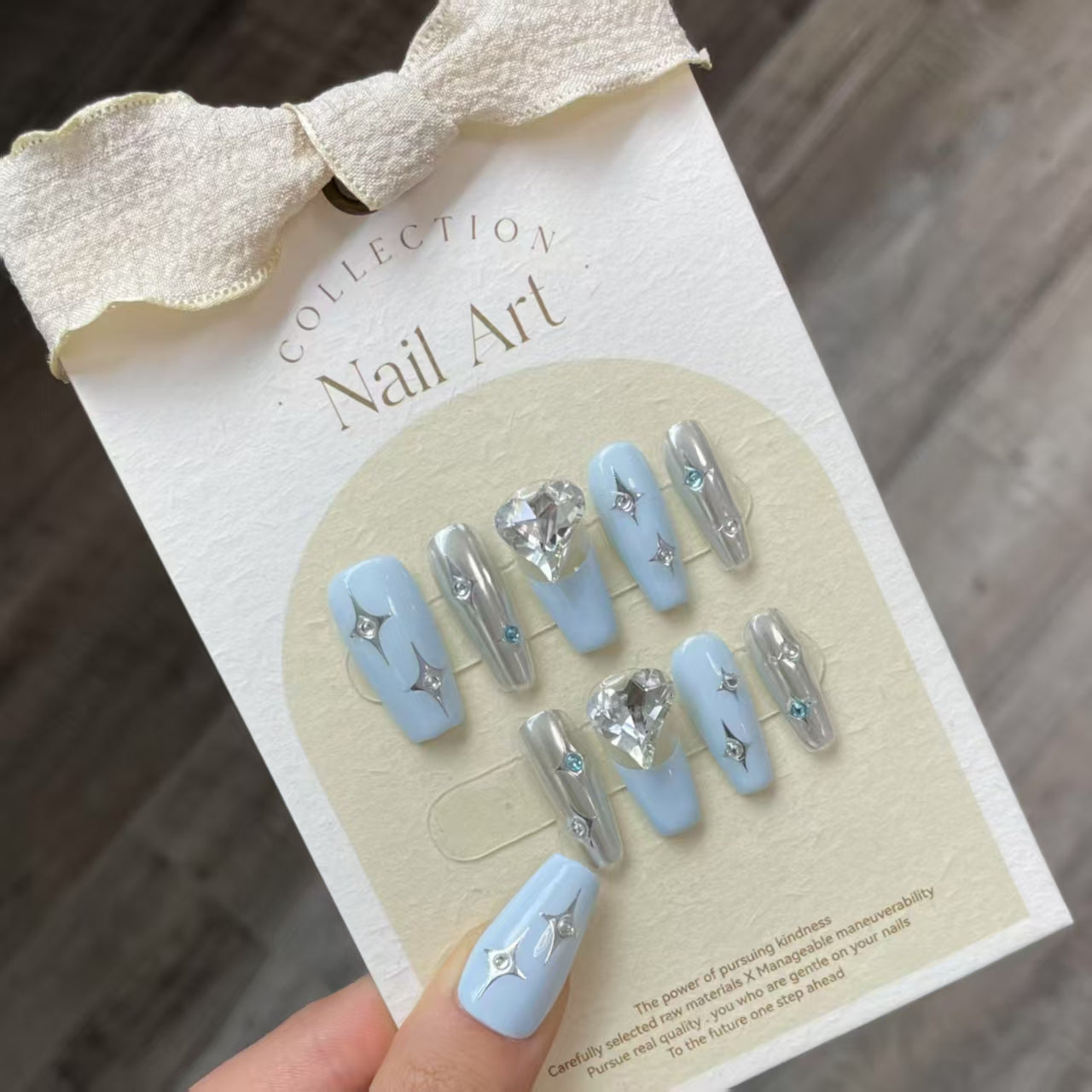 Handgemachte künstliche Nägel Abnehmbare vollständig abdeckende künstliche Nägel, Frauen Mädchen DIY Maniküre