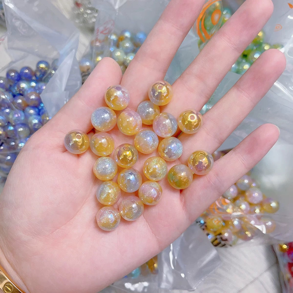 Blind Box DIY Beads Glasperle für Armband Halskette Mode Accessoires