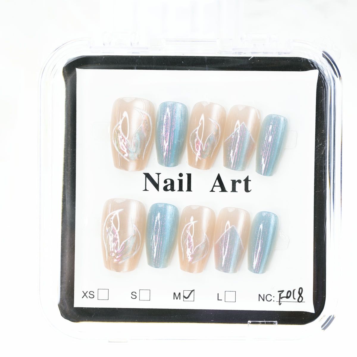 Handgemachte künstliche Nägel Abnehmbare vollständig abdeckende künstliche Nägel, Frauen Mädchen DIY Maniküre