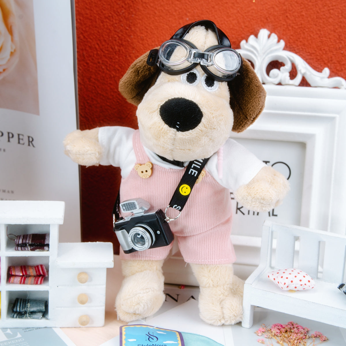 Handgemachte PlĂŒschtier Kuscheltier Blind Box Chef-Hund & Schlappohr-HĂ€schen