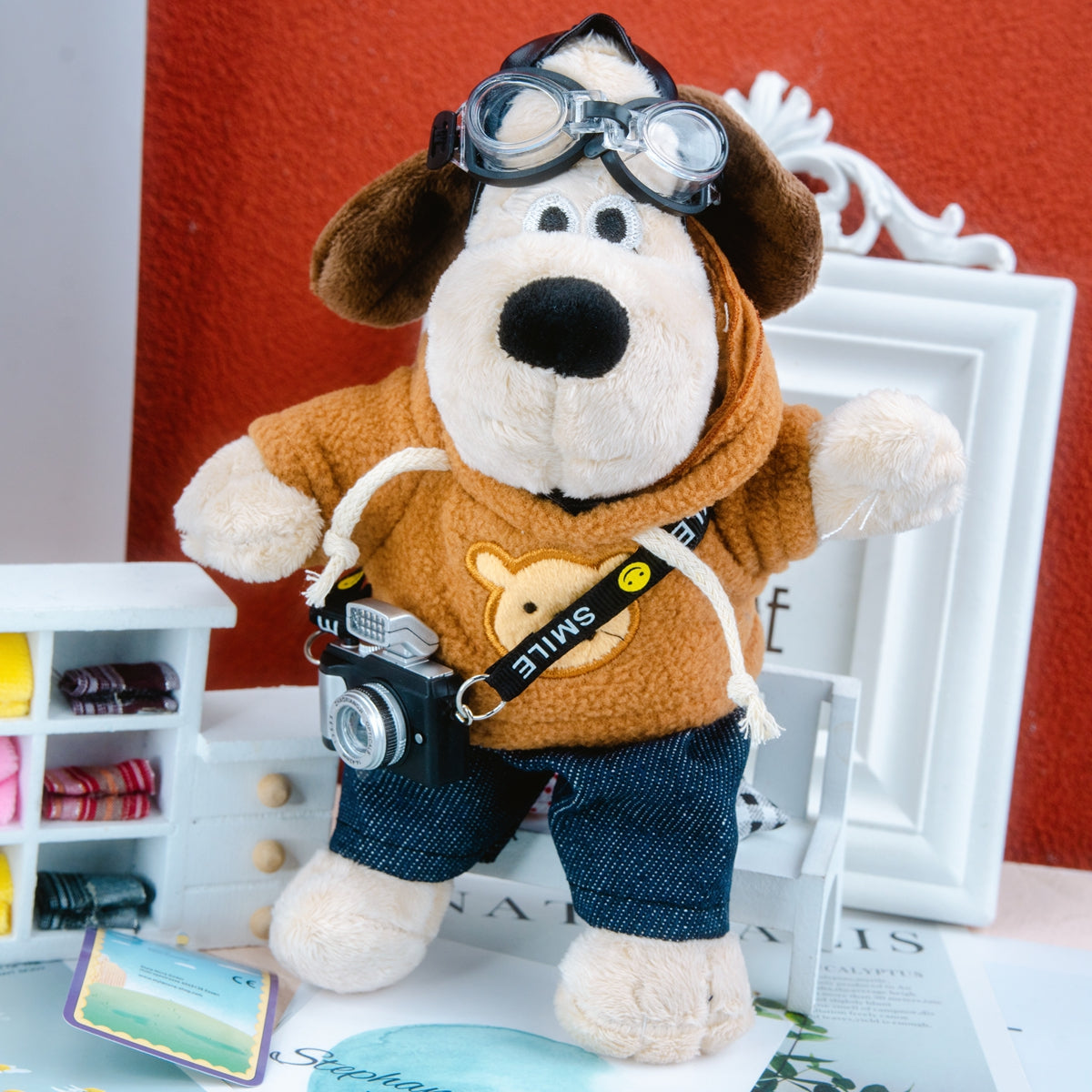 Handgemachte PlĂŒschtier Kuscheltier Blind Box Chef-Hund & Schlappohr-HĂ€schen