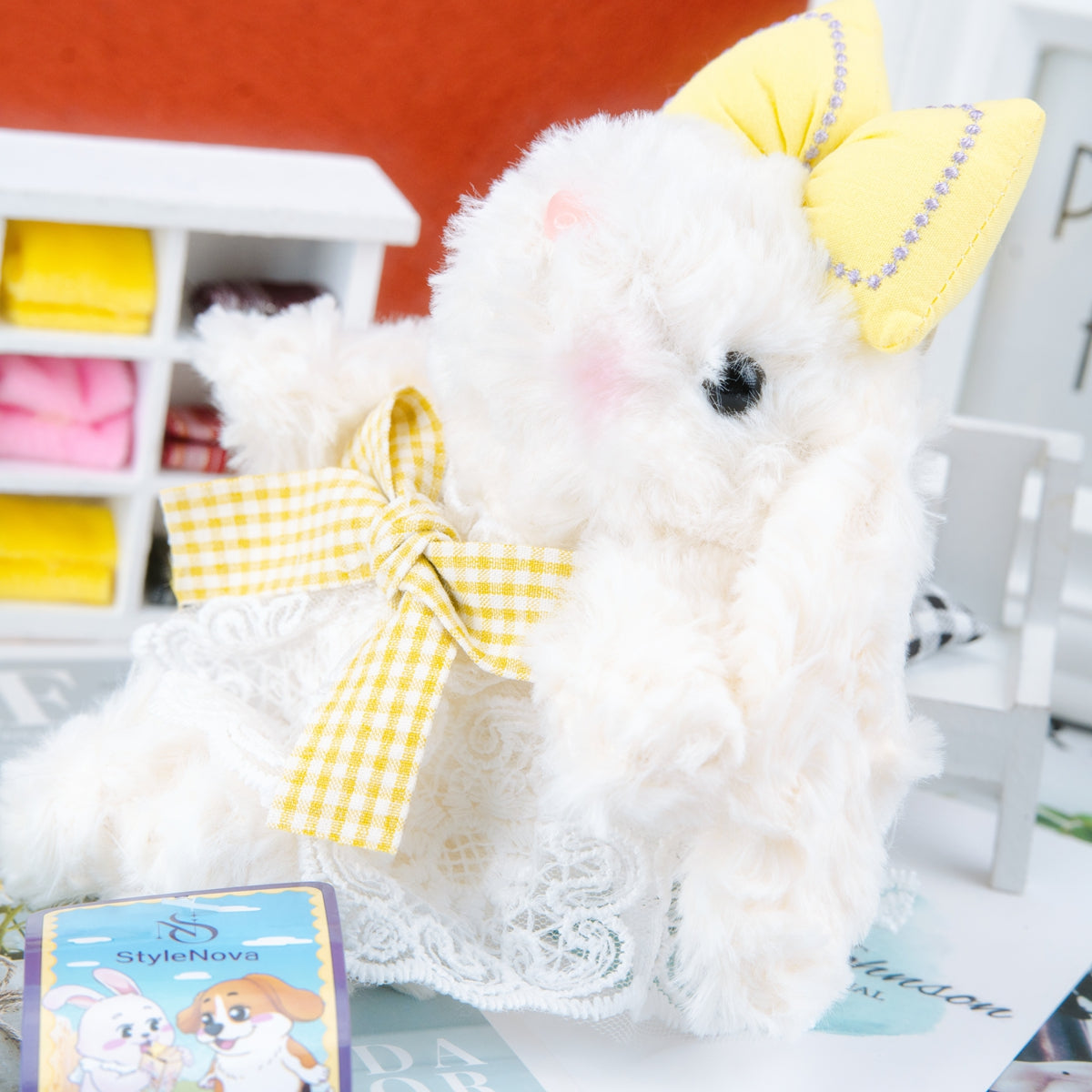 Handgemachte PlĂŒschtier Kuscheltier Blind Box Chef-Hund & Schlappohr-HĂ€schen
