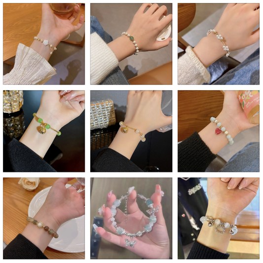 Lucky Löffel Blind Box Armband 7 Stück– Zufällige Auswahl mit Extra-Überraschung