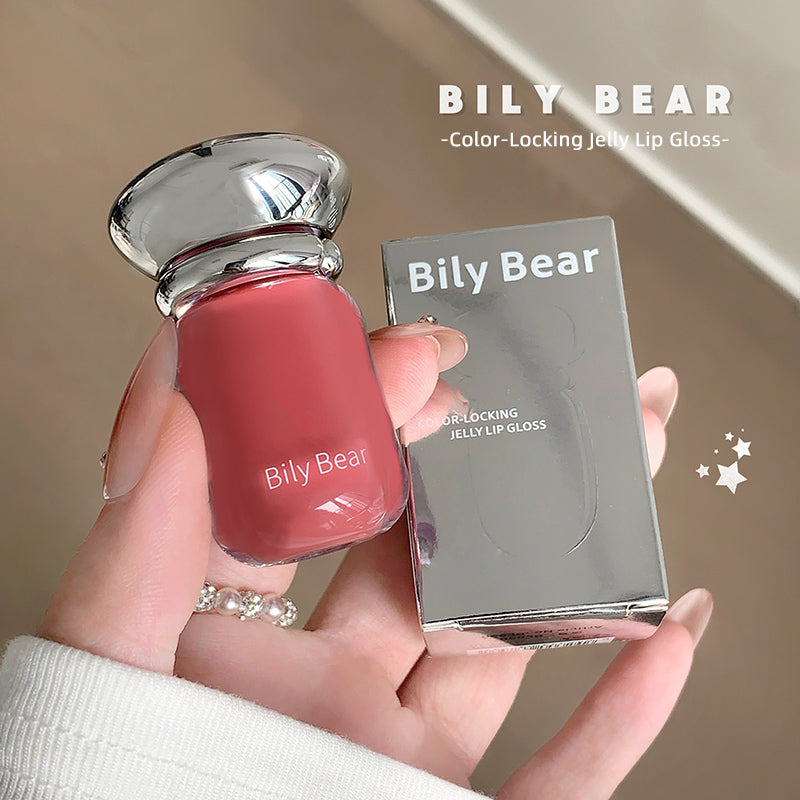 Bily Bear BL030 Jelly Lipgloss mit Glossy Finish und Applikator, 5 Farbtöne zur Auswahl, 3,8 g