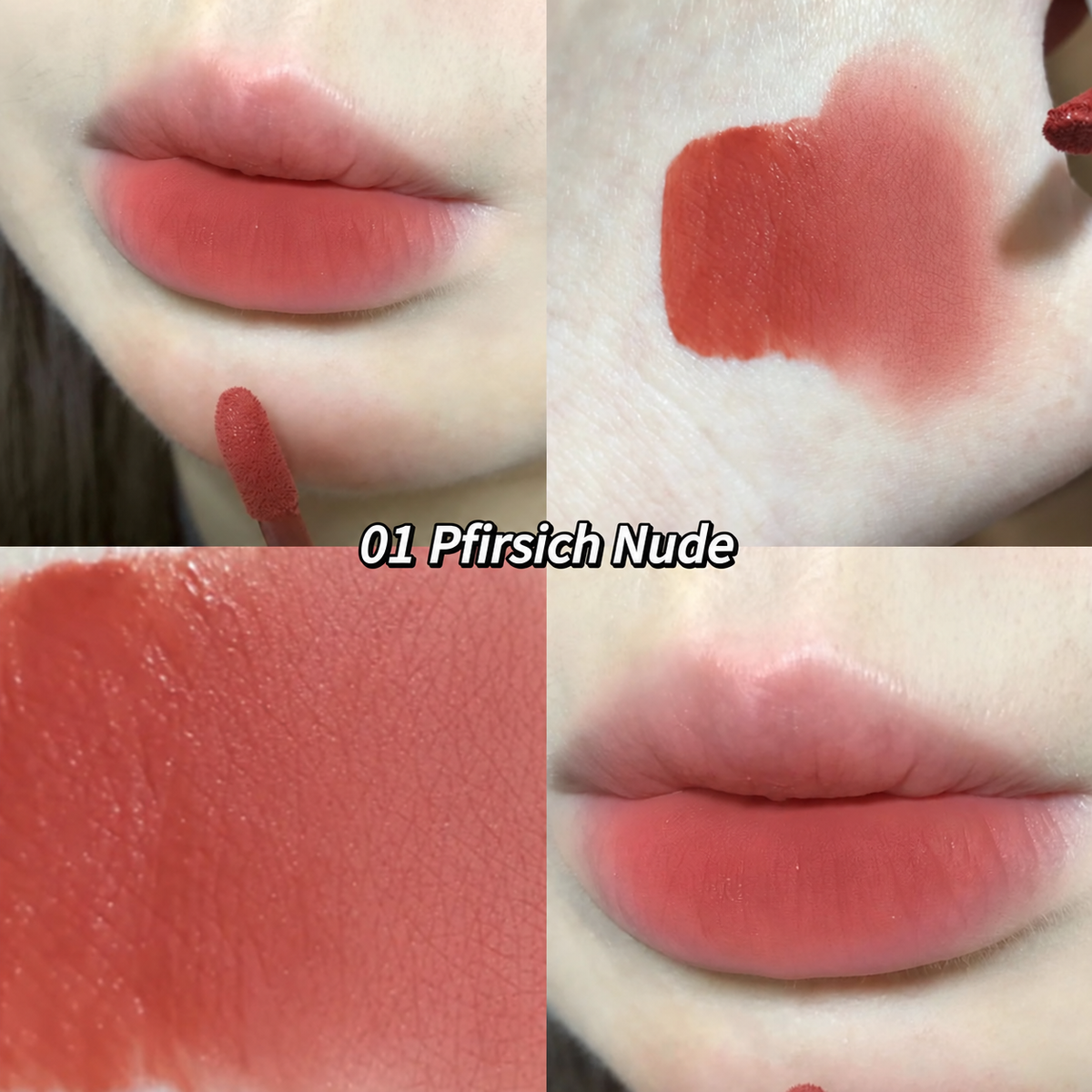 GEGE BEAR Lip Mousse – samtig-matte Lippenfarbe im Hasendesign mit Schlüsselring, für Blurred Lips