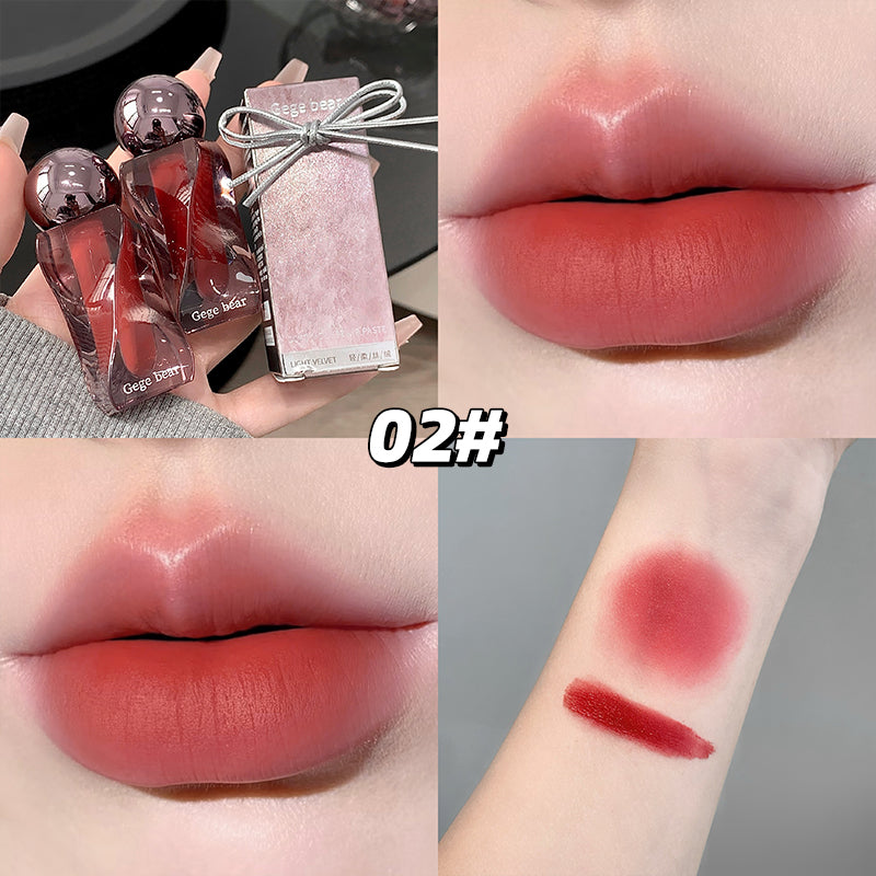 GEGE BEAR Lip Mousse – Matte Lippencreme mit Applikator, 6 Farbtöne zur Auswahl
