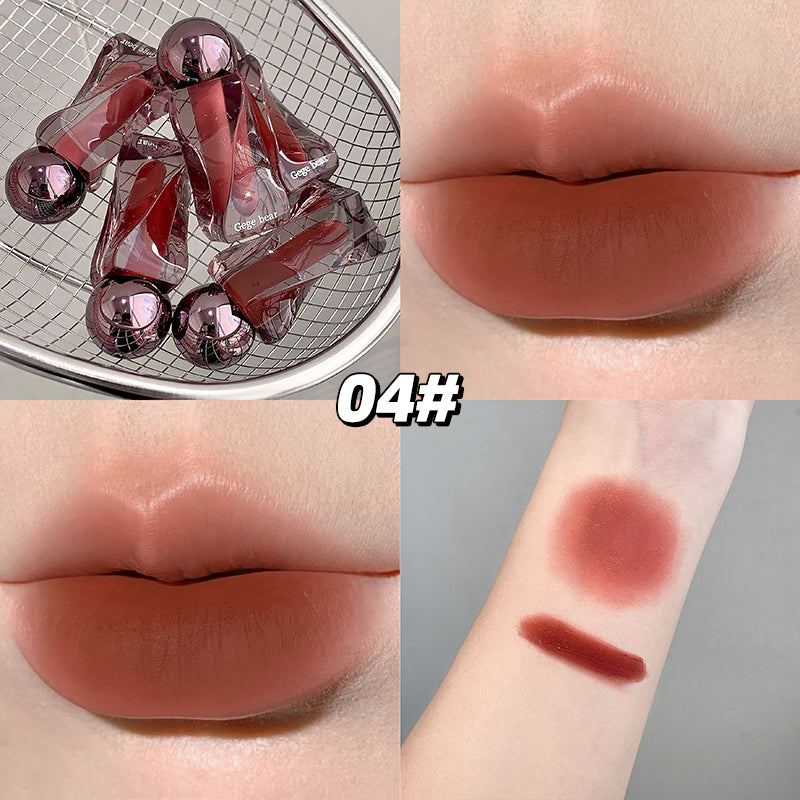 GEGE BEAR Lip Mousse – Matte Lippencreme mit Applikator, 6 Farbtöne zur Auswahl
