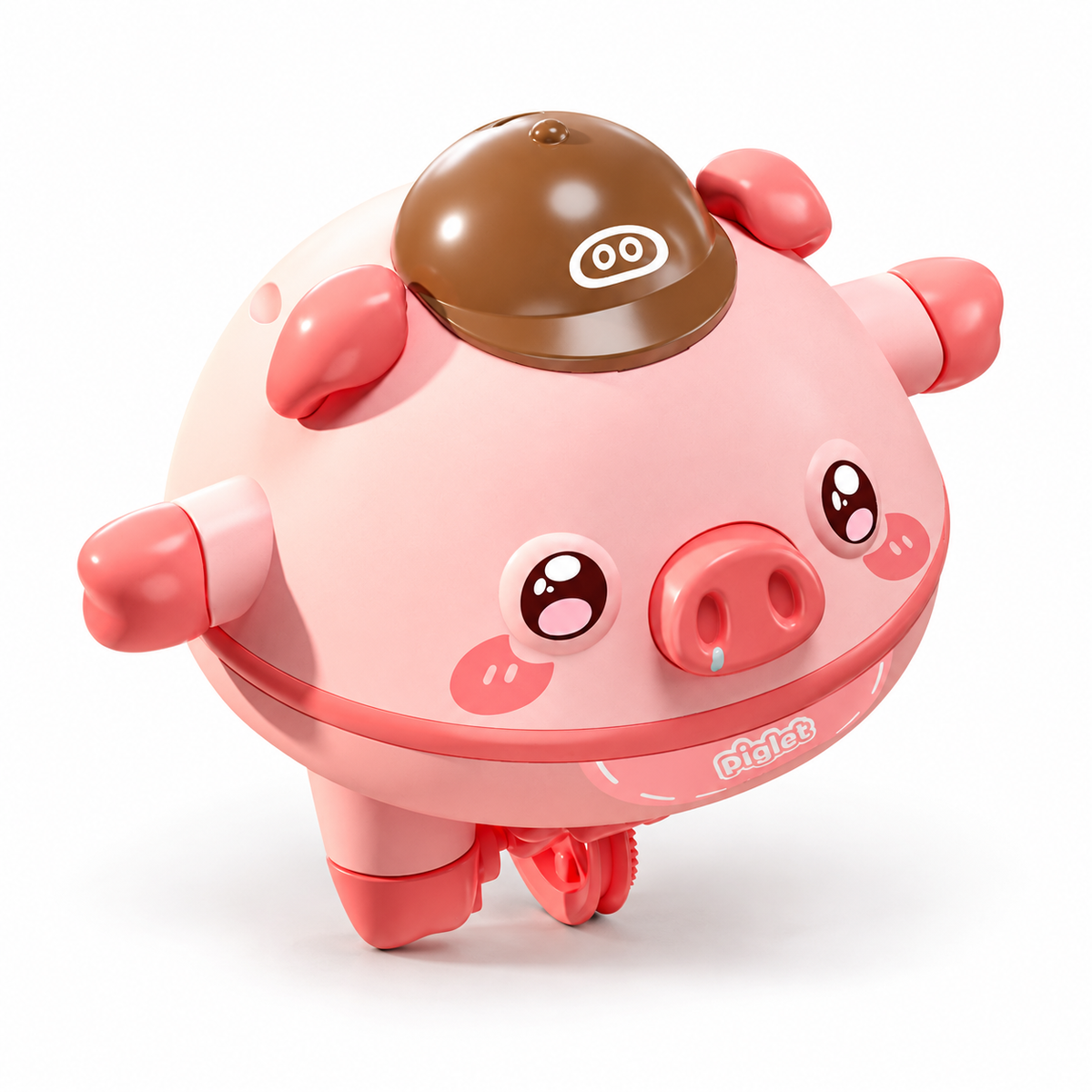Balance-Schweinchen auf dem Einrad, Balance Pig Spielzeug mit Balancierseil und Startständer, niedliches Schweinchen – Rosa oder Grün