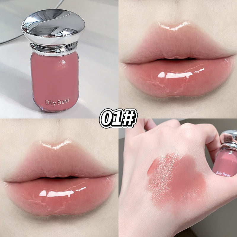 Bily Bear BL030 Jelly Lipgloss mit Glossy Finish und Applikator, 5 Farbtöne zur Auswahl, 3,8 g