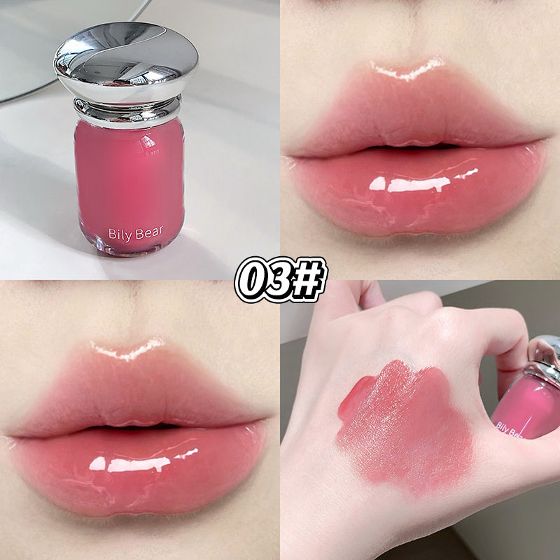 Bily Bear BL030 Jelly Lipgloss mit Glossy Finish und Applikator, 5 Farbtöne zur Auswahl, 3,8 g