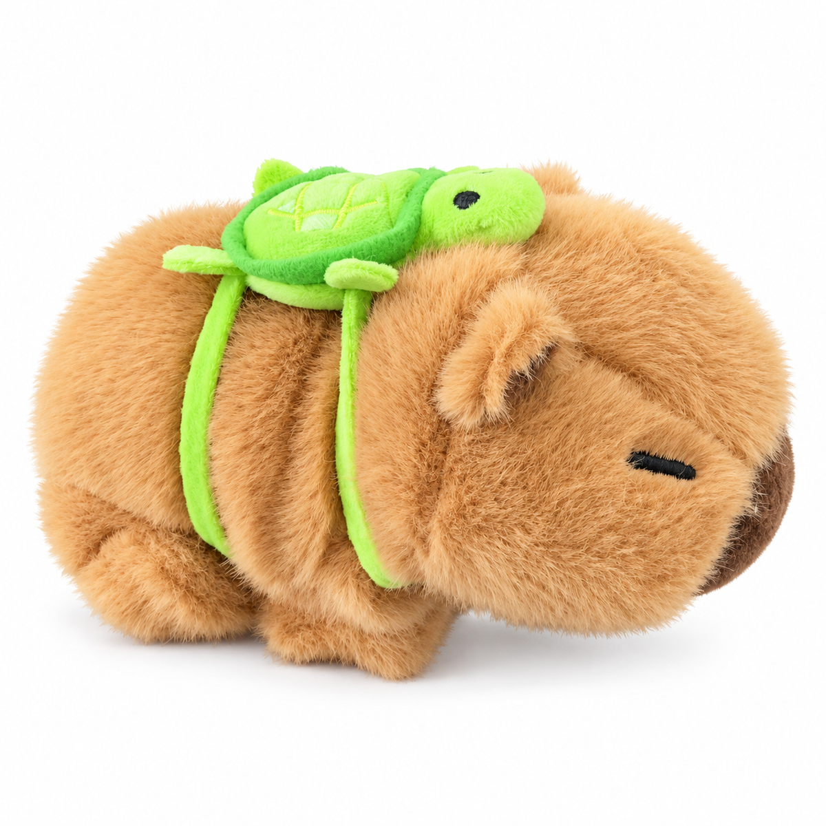 Kapibara Tierischer Plüsch-Hugger Armband zum Umarmen und Befestigen – niedliche Deko für verschiedene Plätze, 18 × 23 cm, 1 Stück