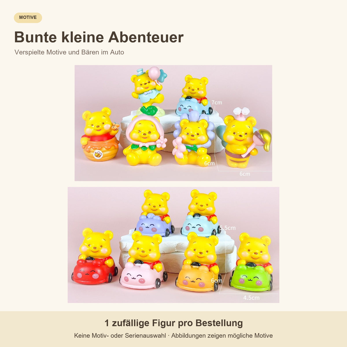 Winnie Puuh Blind Box – 1 zufällige Sammelfigur, verschiedene Serien und Motiv