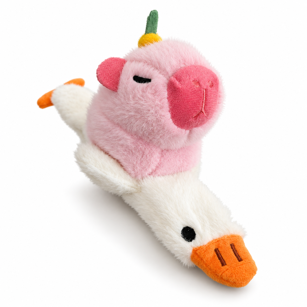 Kapibara Tierischer Plüsch-Hugger Armband zum Umarmen und Befestigen – niedliche Deko für verschiedene Plätze, 18 × 23 cm, 1 Stück