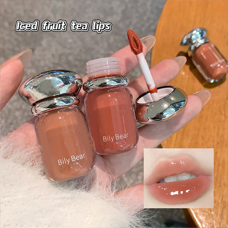 Bily Bear BL030 Jelly Lipgloss mit Glossy Finish und Applikator, 5 Farbtöne zur Auswahl, 3,8 g
