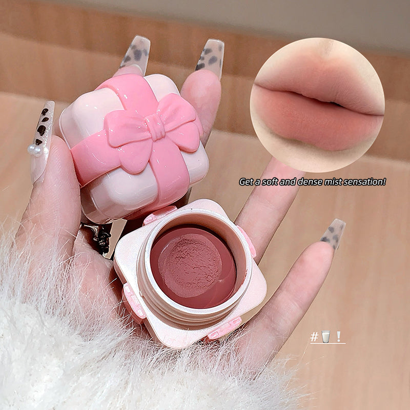 GEGE BEAR Lip & Cheek – Creme-Rouge und Lippenfarbe mit Soft-Matte-Finish im Schleifen-Design, 5,5 g