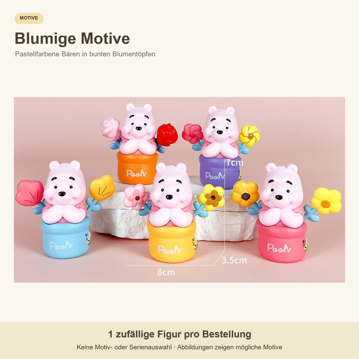 Winnie Puuh Blind Box – 1 zufällige Sammelfigur, verschiedene Serien und Motiv