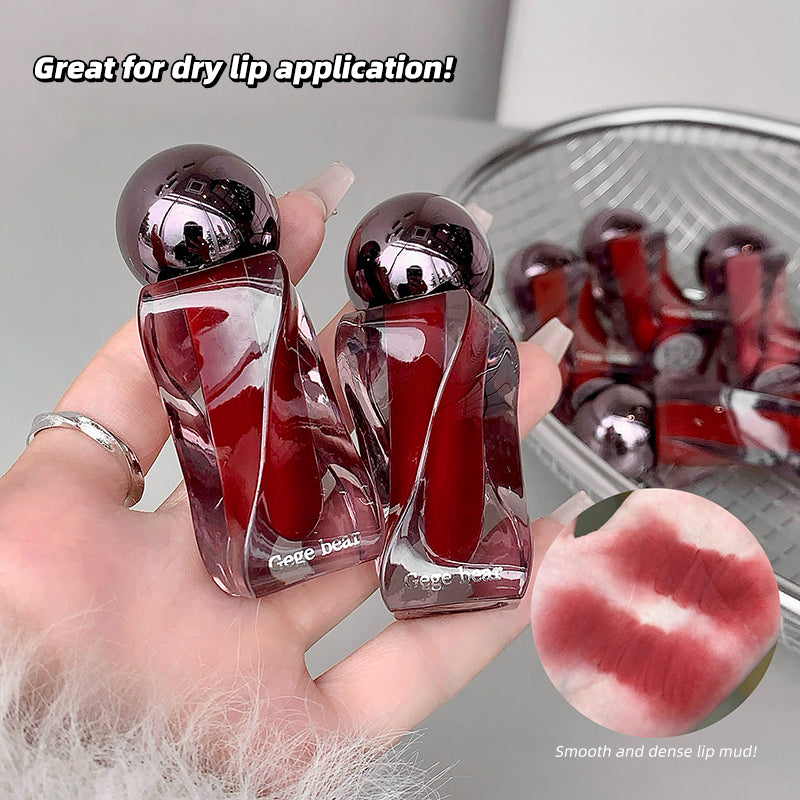 GEGE BEAR Lip Mousse – Matte Lippencreme mit Applikator, 6 Farbtöne zur Auswahl