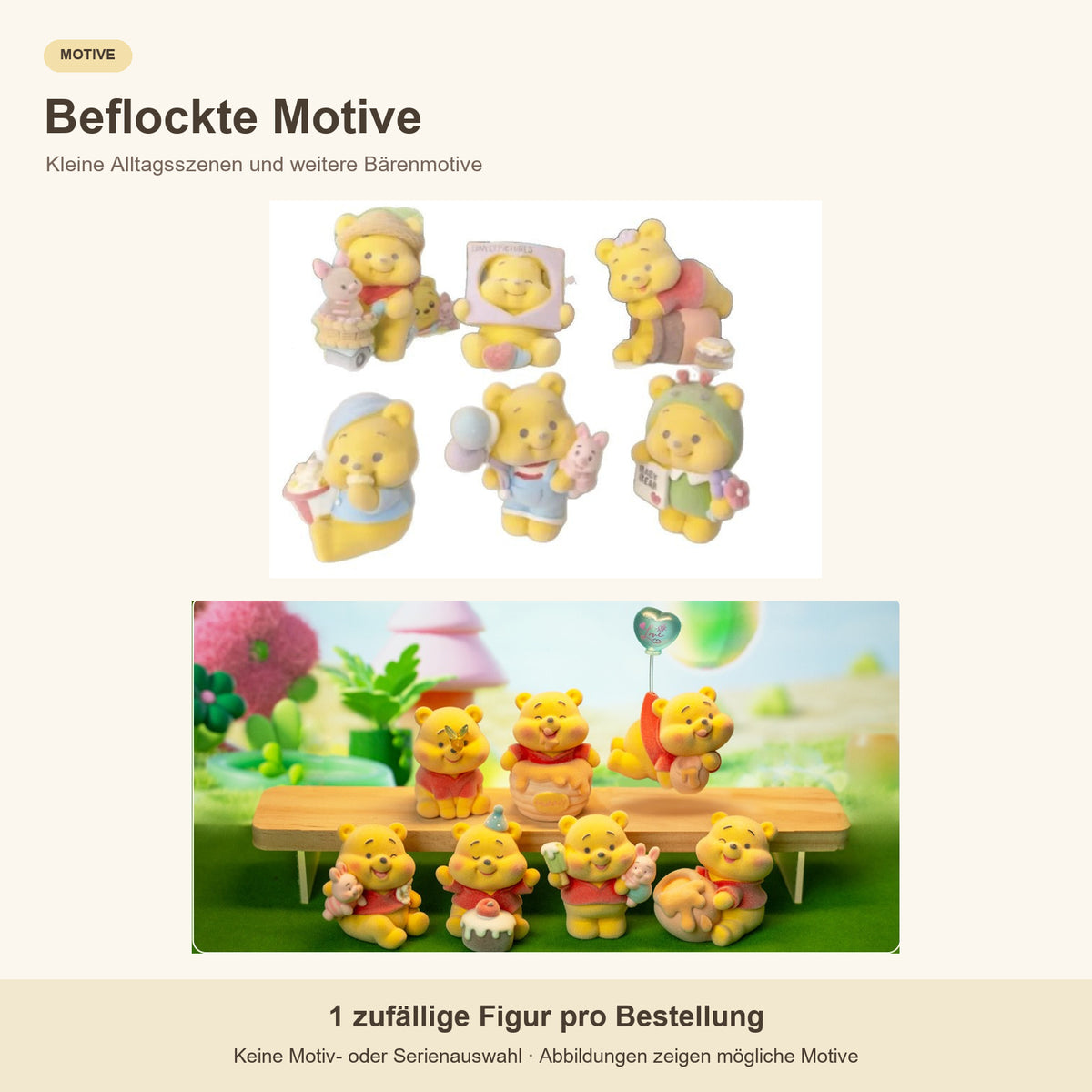Winnie Puuh Blind Box – 1 zufällige Sammelfigur, verschiedene Serien und Motiv