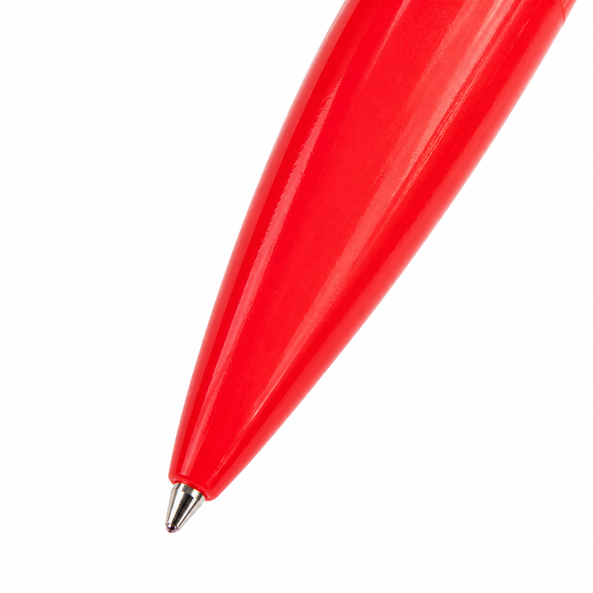 Kugelschreiber mit beweglicher Krabbenschere, rot – Stift mit Snack-Greifer für Chips und kleine Knabbereien, Schere per Knopfdruck schließen und beim Loslassen öffnen, lustige Schreibwaren für Büro, Homeoffice und Uni, Geschenkidee für Schreibtisch-Fans