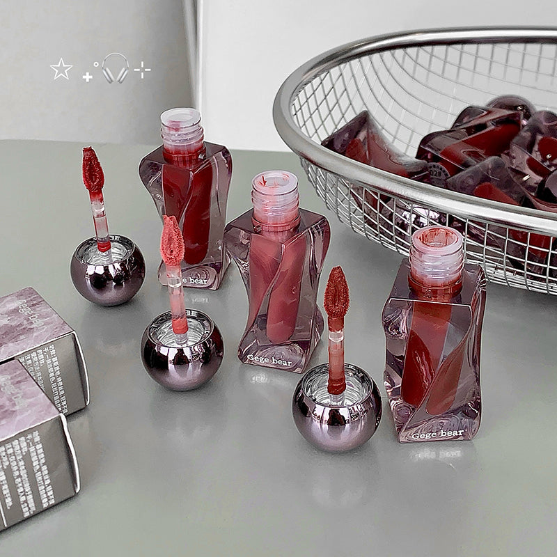 GEGE BEAR Lip Mousse – Matte Lippencreme mit Applikator, 6 Farbtöne zur Auswahl