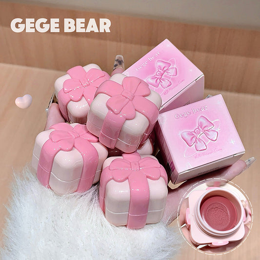 GEGE BEAR Lip & Cheek – Creme-Rouge und Lippenfarbe mit Soft-Matte-Finish im Schleifen-Design, 5,5 g