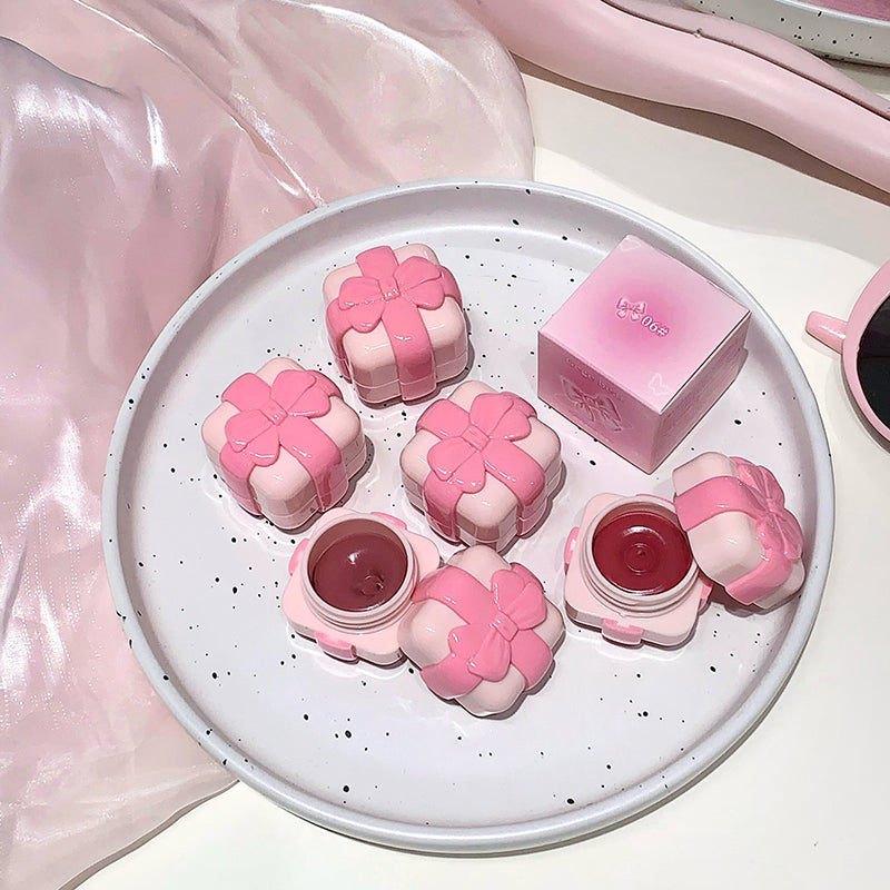 GEGE BEAR Lip & Cheek – Creme-Rouge und Lippenfarbe mit Soft-Matte-Finish im Schleifen-Design, 5,5 g