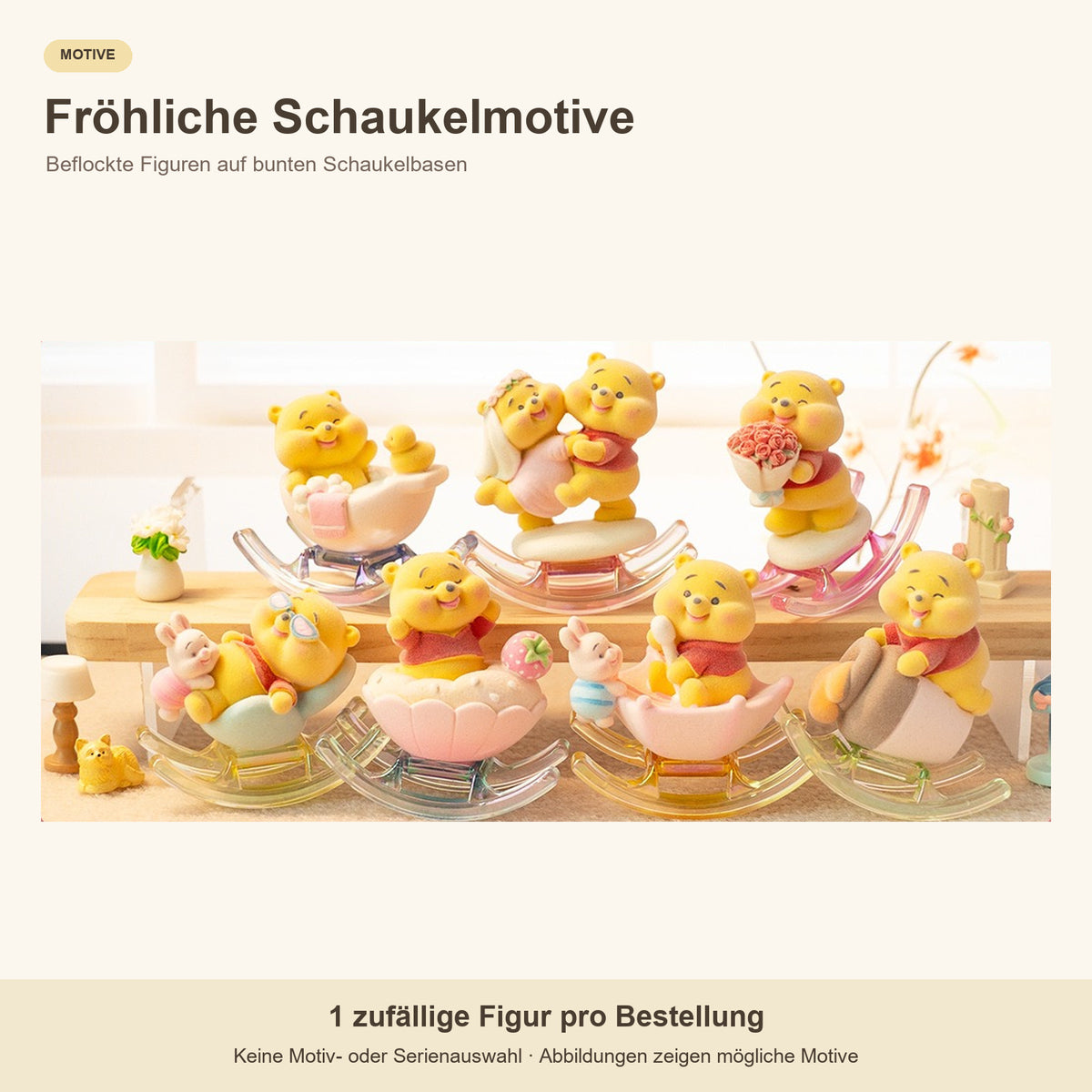 Winnie Puuh Blind Box – 1 zufällige Sammelfigur, verschiedene Serien und Motiv