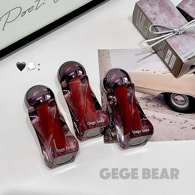 GEGE BEAR Lip Mousse – Matte Lippencreme mit Applikator, 6 Farbtöne zur Auswahl