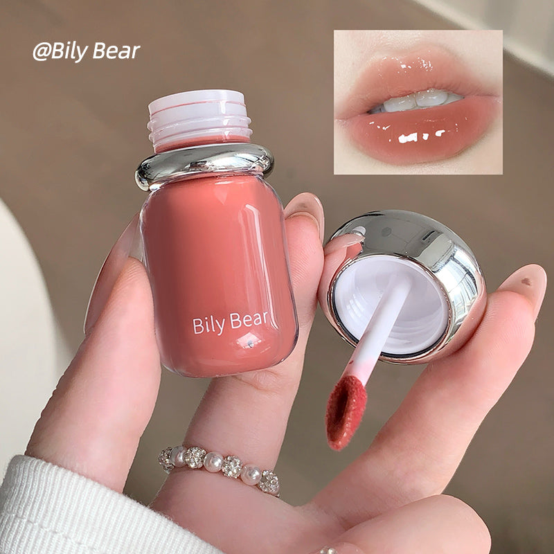 Bily Bear BL030 Jelly Lipgloss mit Glossy Finish und Applikator, 5 Farbtöne zur Auswahl, 3,8 g