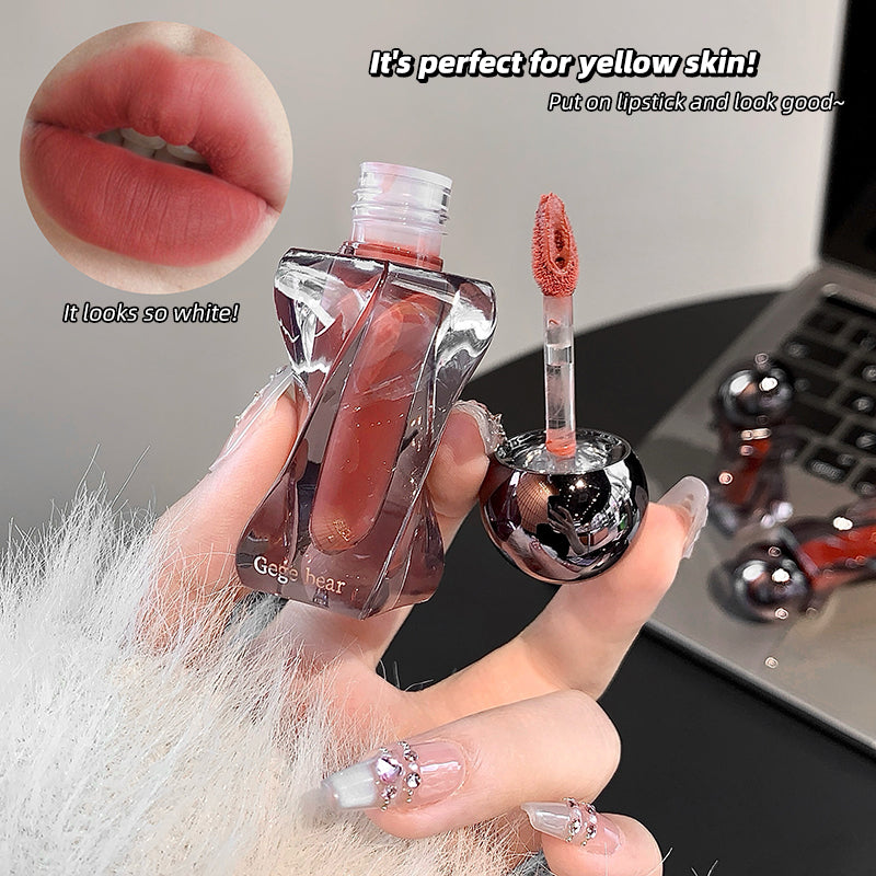 GEGE BEAR Lip Mousse – Matte Lippencreme mit Applikator, 6 Farbtöne zur Auswahl