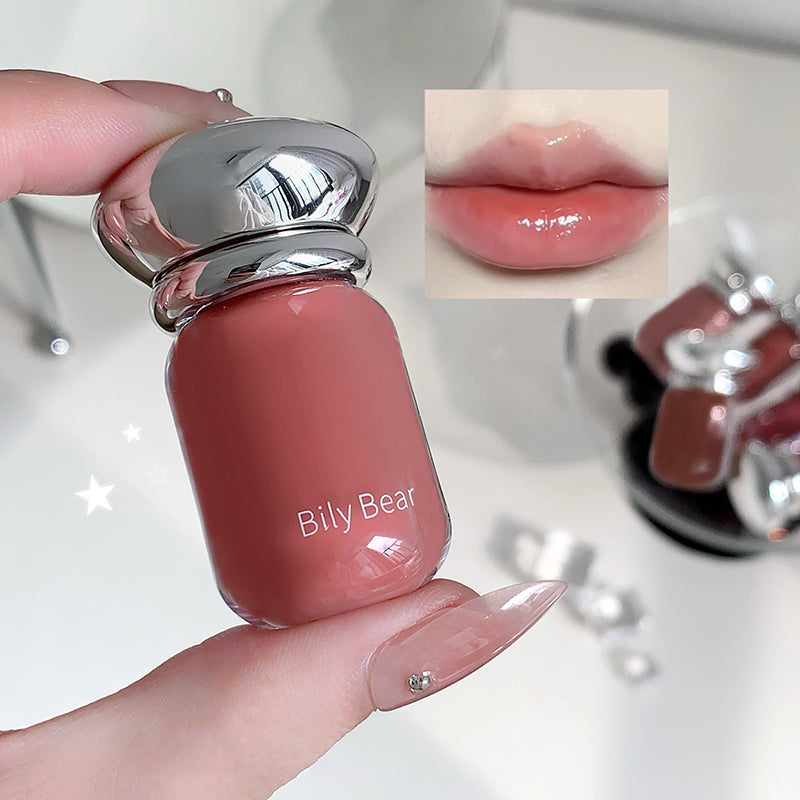 Bily Bear BL030 Jelly Lipgloss mit Glossy Finish und Applikator, 5 Farbtöne zur Auswahl, 3,8 g