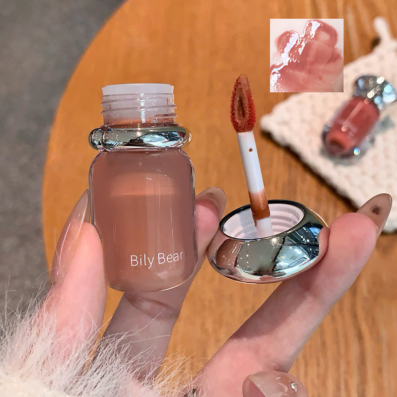 Bily Bear BL030 Jelly Lipgloss mit Glossy Finish und Applikator, 5 Farbtöne zur Auswahl, 3,8 g