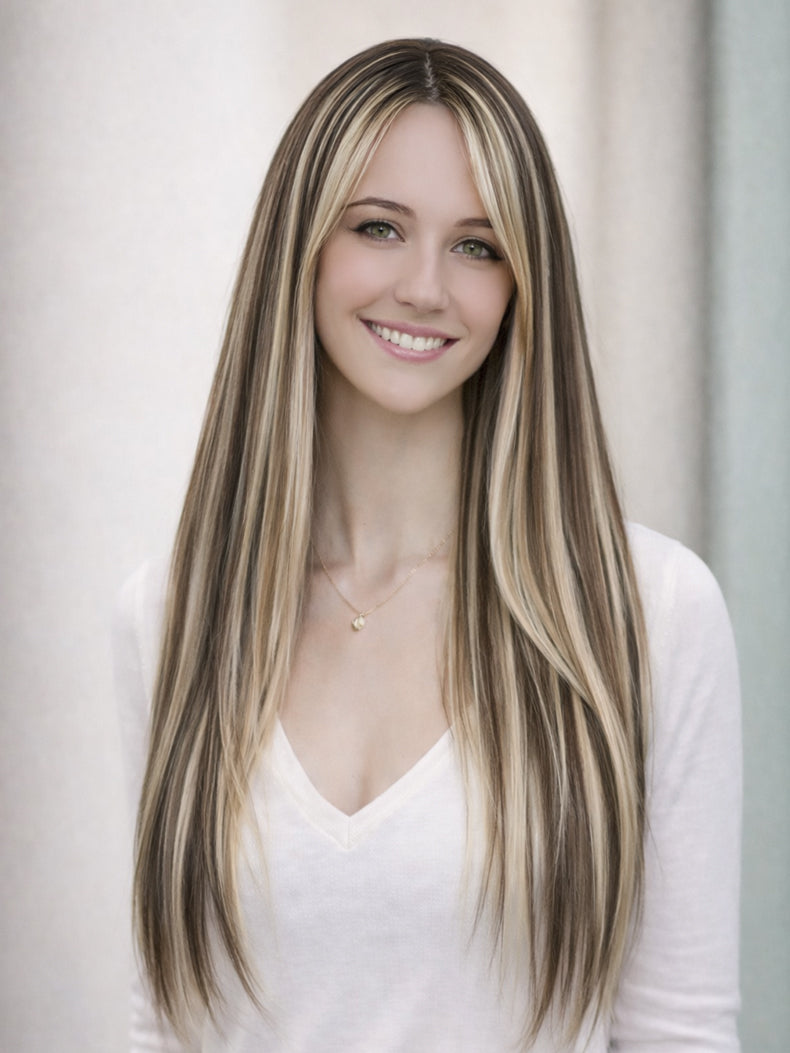 60cm lange Clip Haareverlängerung in 5 Sekunden Clip-In Extensions | unsichtbar & hitzebeständig