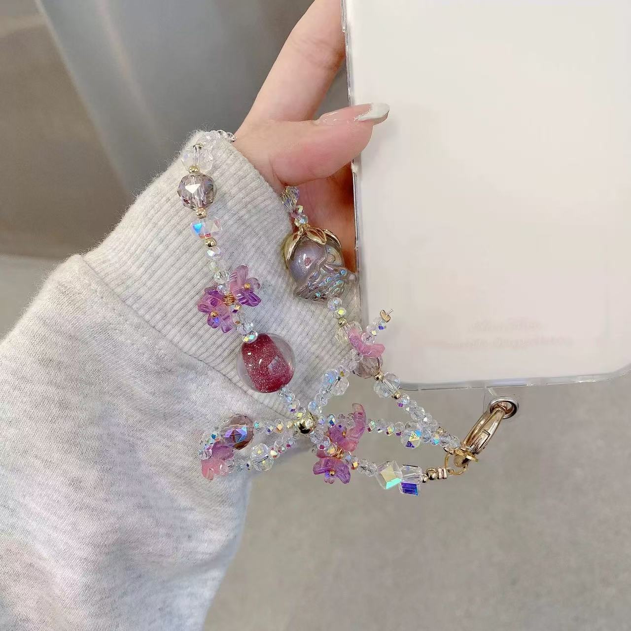 Blind Box niedliche Handy Anhänger  ästhetisch Rosa Schmetterling Herzform Handytasche Geldbörse Rucksack Kamera Dekoration