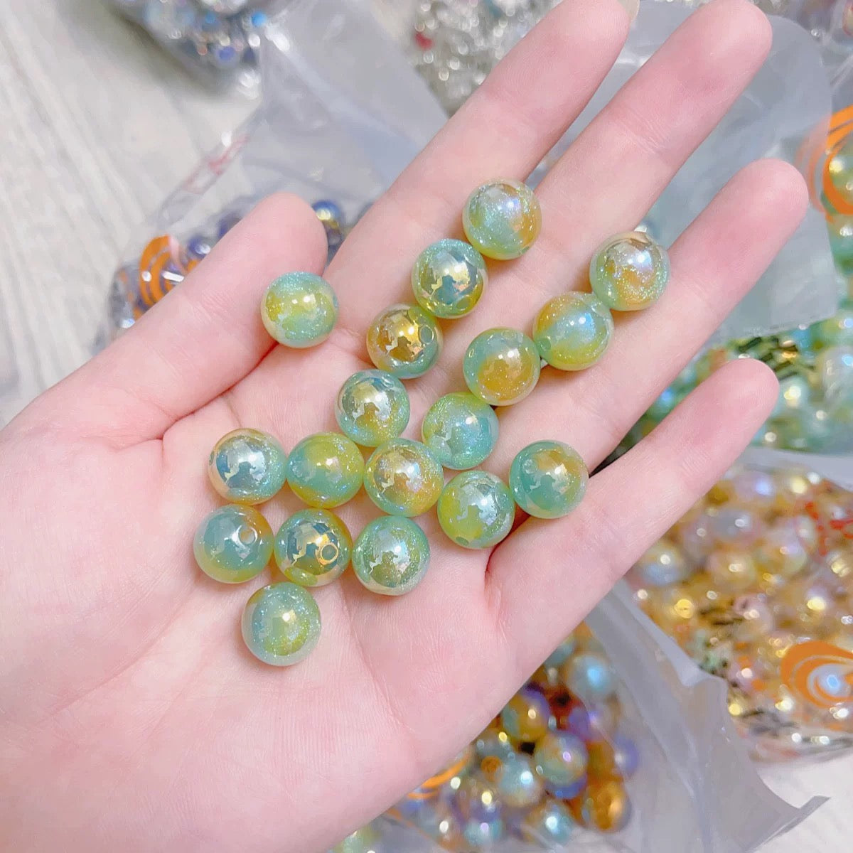 Blind Box DIY Beads Glasperle für Armband Halskette Mode Accessoires