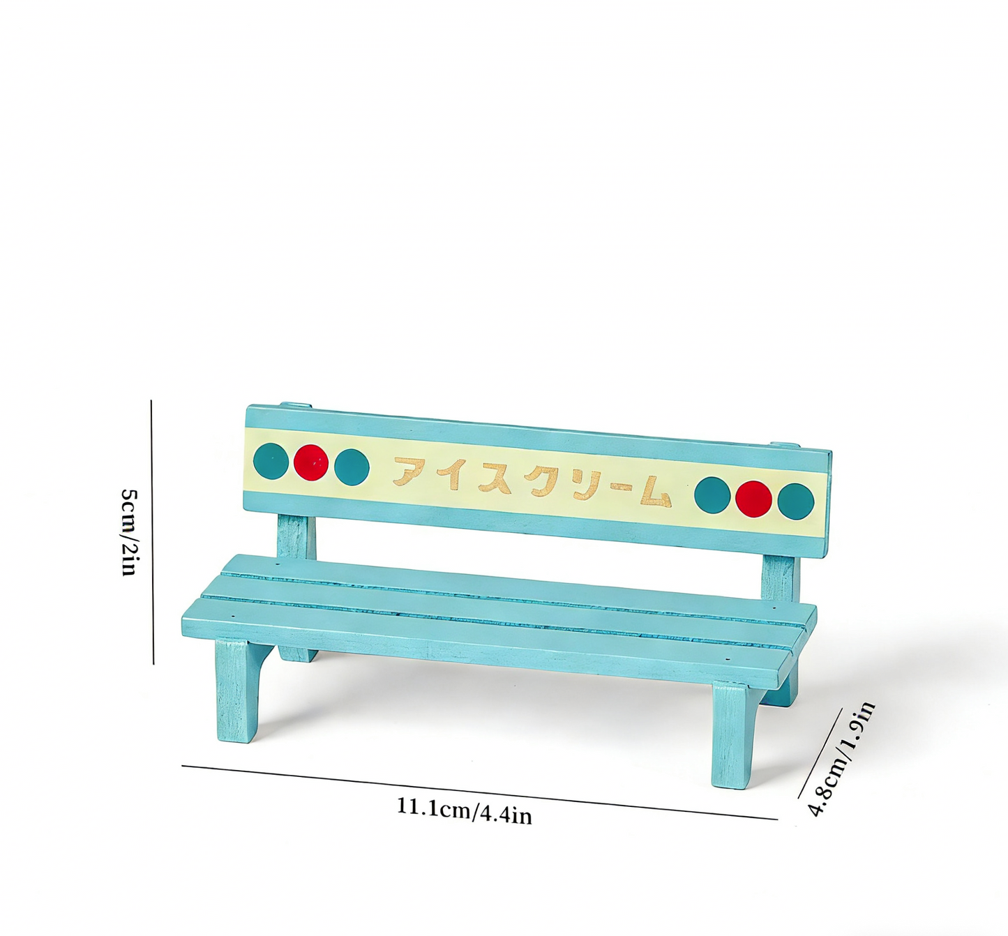 Style Nova Puppenhaus Holz Mini Eiswagen Sitzbank Modell Holz Miniatur Möbel Kleinkind Spielzeug