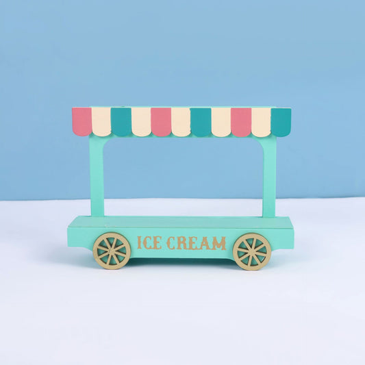 Style Nova Puppenhaus Holz Mini Eiswagen Sitzbank Modell Holz Miniatur Möbel Kleinkind Spielzeug