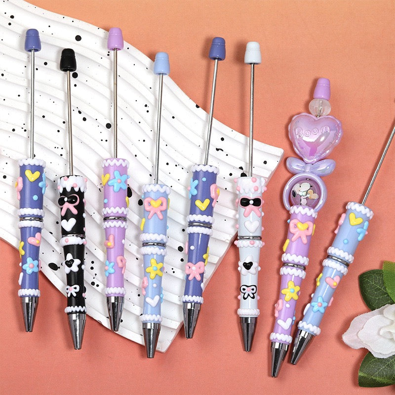 Farbe-Match Blindbox Kugelschreiber mit DIY Perle und BuBu 7 Packungen 21 Stück