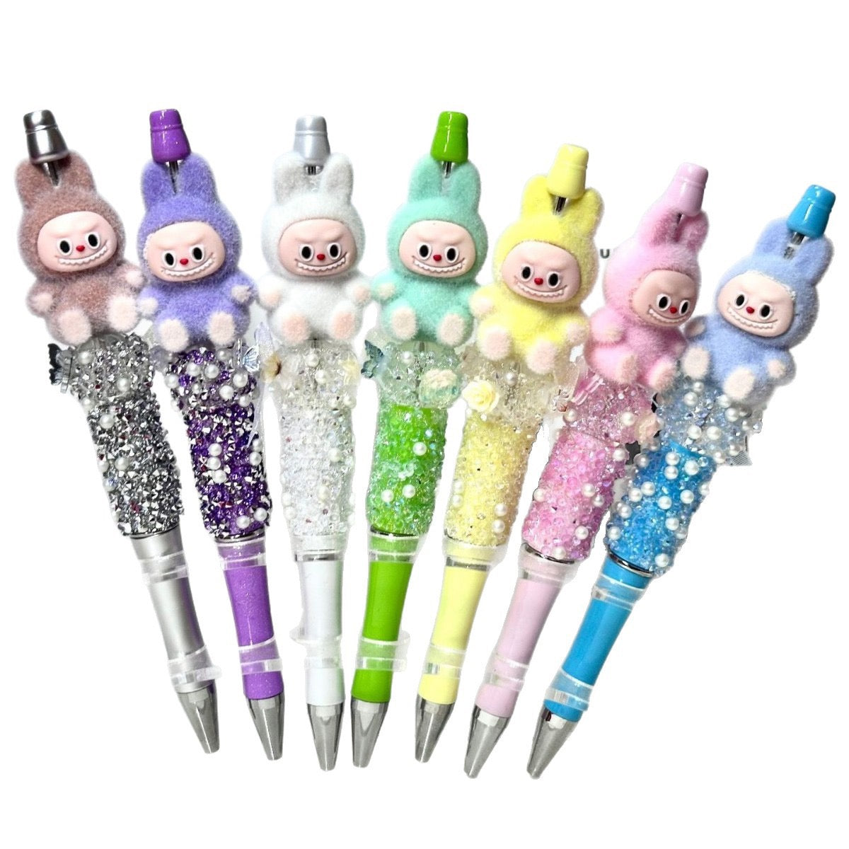 Farbe-Match Blindbox Kugelschreiber mit DIY Perle und BuBu 7 Packungen 21 Stück