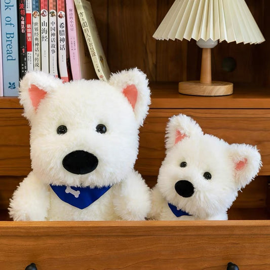 Süßer Westie Plüschhund – West Highland White Terrier Kuscheltier, weich & niedlich, 25 cm oder 35 cm