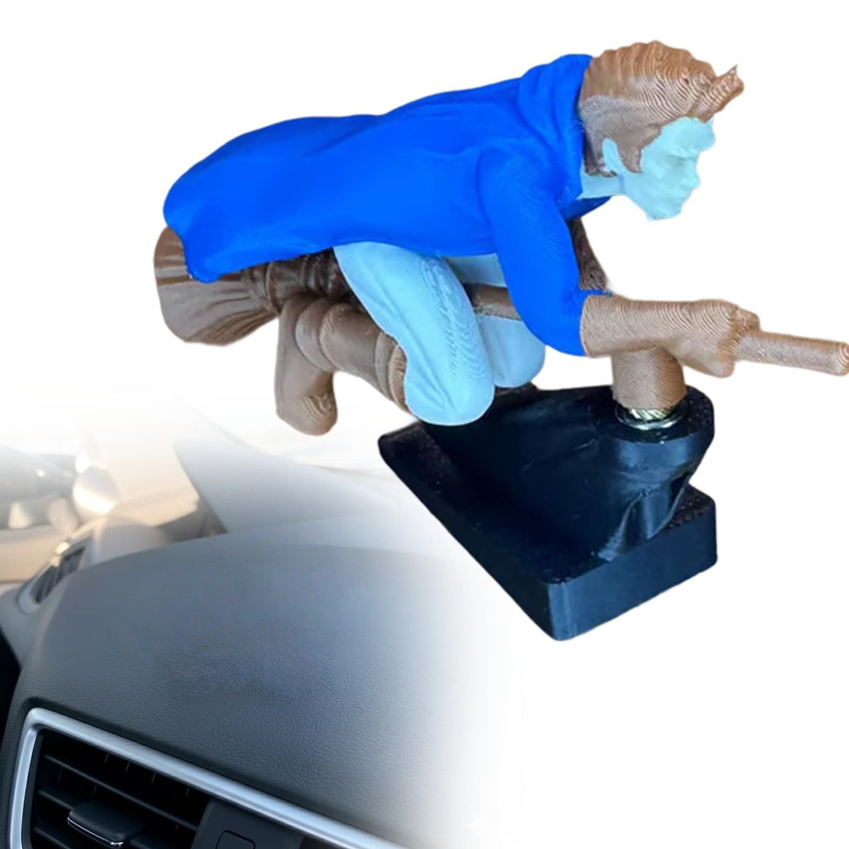 Fliegender Besenreiter Auto-Deko – Bewegliche Wackelfigur fürs Armaturenbrett, lustiger Auto-Innenraum-Schmuck in 4 Farben