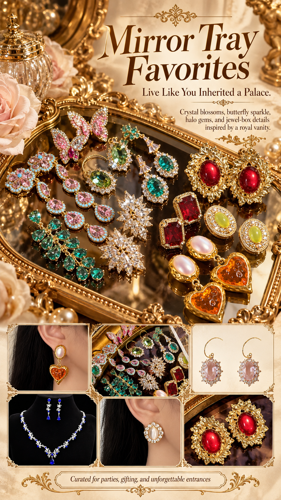Luxus Schmuck Mystery Box | 15 Überraschungs-Schmuckstücke | Vintage & Royal Style | Live Like You Inherited a Palace