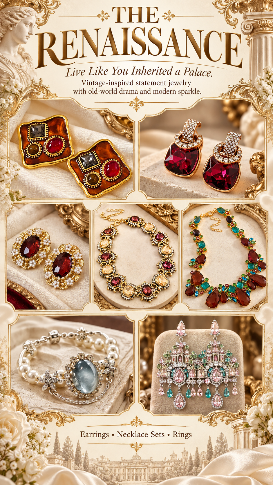 Luxus Schmuck Mystery Box | 15 Überraschungs-Schmuckstücke | Vintage & Royal Style | Live Like You Inherited a Palace
