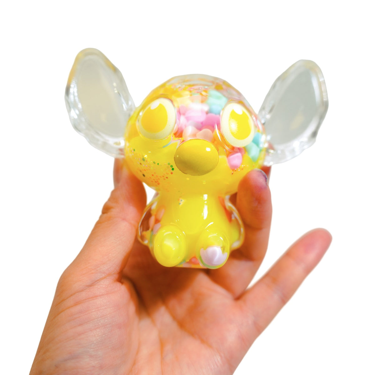 Mystery QiQi Blind Box – Überraschungsfigur mit transparentem Look und bunten Details
