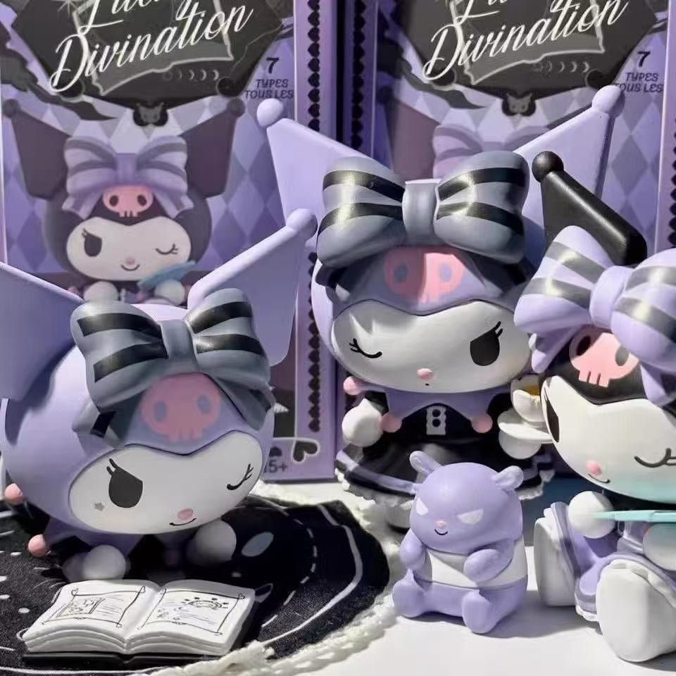 Kuromi/Melody Lucky Divination Blind Box – 1 zufällige Sammelfigur aus 7 Motivvarianten