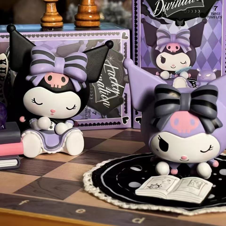 Kuromi/Melody Lucky Divination Blind Box – 1 zufällige Sammelfigur aus 7 Motivvarianten