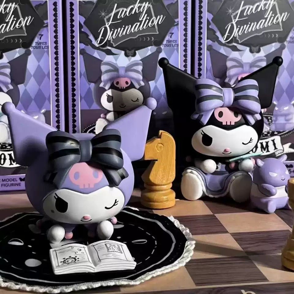 Kuromi/Melody Lucky Divination Blind Box – 1 zufällige Sammelfigur aus 7 Motivvarianten