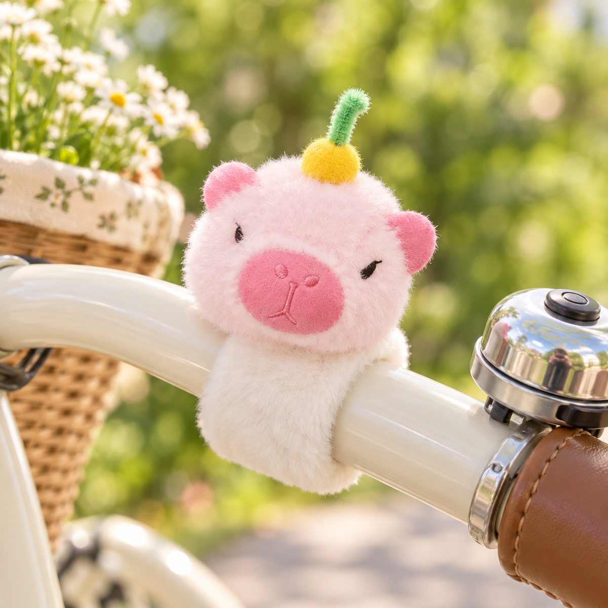 Kapibara Tierischer Plüsch-Hugger Armband zum Umarmen und Befestigen – niedliche Deko für verschiedene Plätze, 18 × 23 cm, 1 Stück