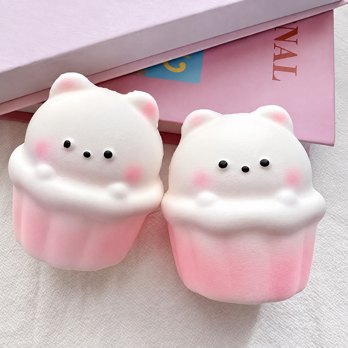 Squishy – Blindbox 1 Stück zufällig aus 11 farbenfrohen Designs | Weiches Drückspielzeug zum Sammeln